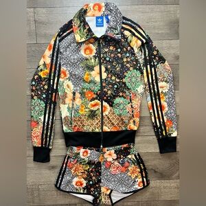 FARM RIO X ADIDAS - Jardim Agharta Floral Mandala Jacket Set - Bundle
